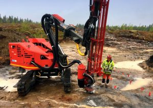 Stone spider drilling machines for quarry